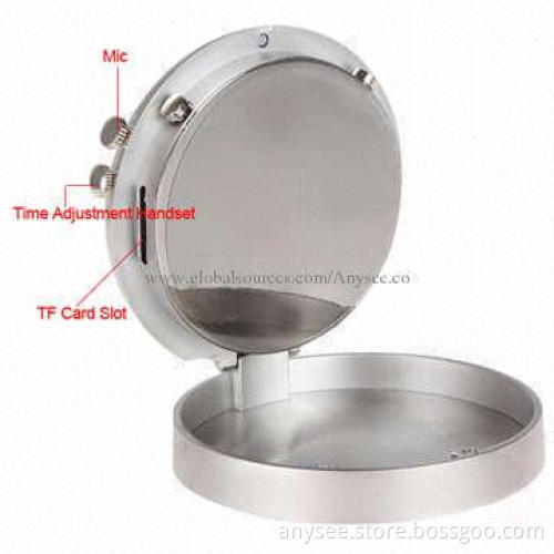 Table Clock Spy Camera/DVR with Motion Detection and Temperature Display